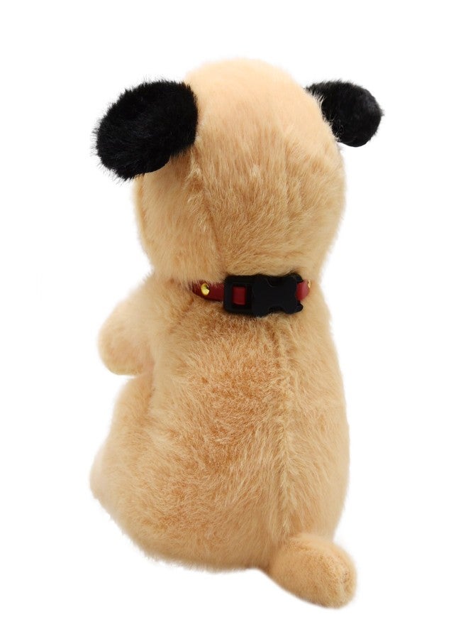 YONLIT Adorable Pug Stuffed Animal Ultra Soft and Squishy Little Puppy Dog Plushies with Tiny Pink Tongue Peeking Out Lovely Gifts for Kids Birthday or Dog Lovers 9 Inches (Pug) - Image 3
